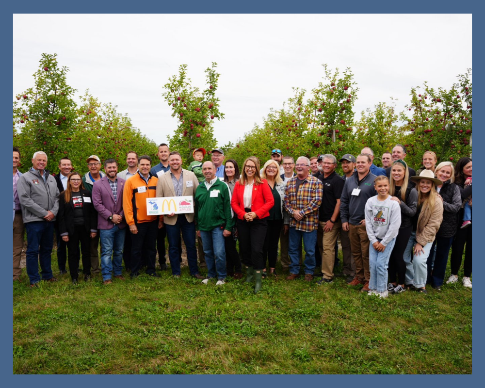 Rep. Scholten at Green Tree Orchard