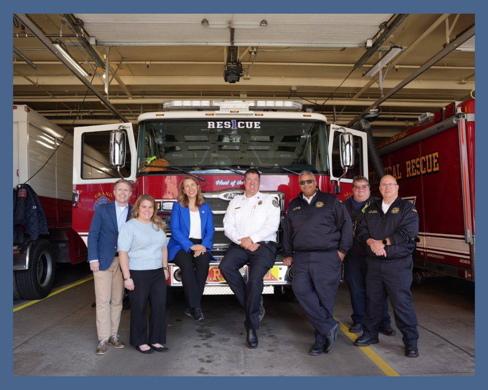 Rep. Scholten at Grand Rapids Fire Department