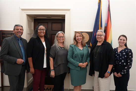 Congresswoman Scholten with Nottawaseppi Huron Band of the Potawatomi Tribal Council