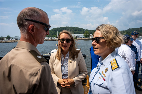Congresswoman Scholten at the Commanding Officers Reception