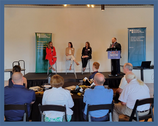 Congresswoman Scholten at the West Michigan Sustainable Business Forum