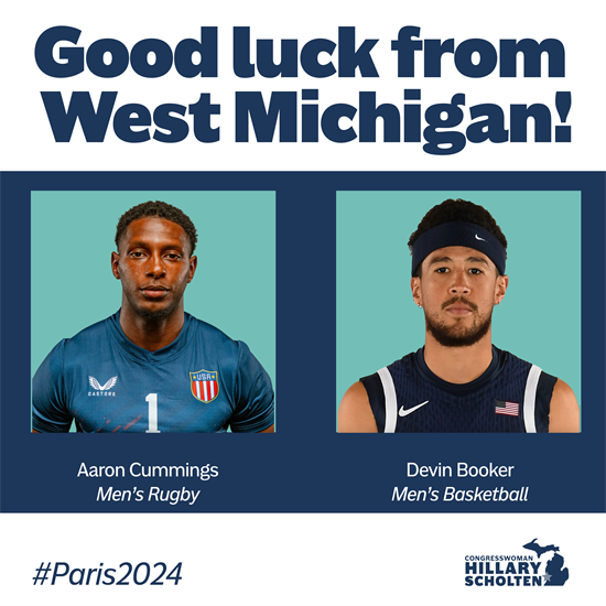 Good luck to West Michigan's 2024 Olympians!
