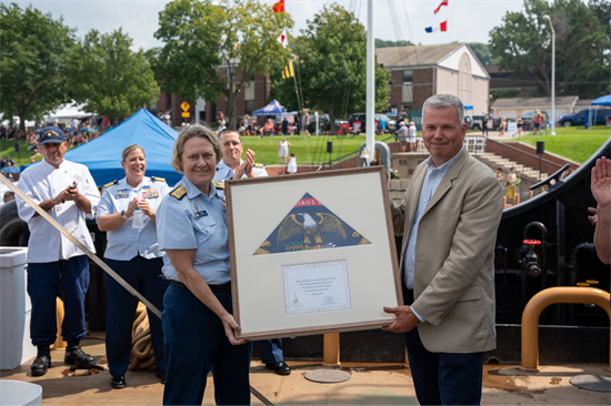 Admiral Fagan at the 100th Annual Coast Guard Festival