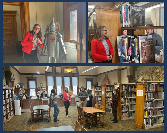 Rep. Scholten Visits Hackley Library for Reading Month