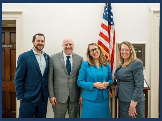 Rep. Scholten with Health and Hospital Association