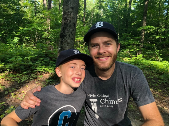 Congresswoman Scholten's husband Jesse and son James