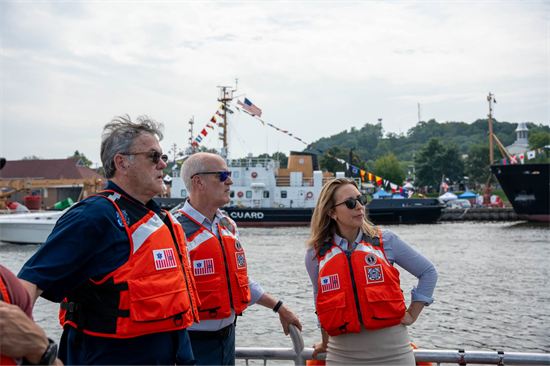 Congresswoman Scholten and Congressman Larsen at the 100th Annual Coast Guard Festival