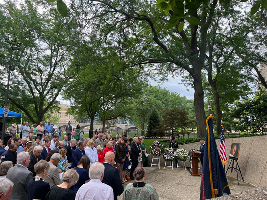 Congresswoman Scholten at Wreath Laying Ceremony for President Gerald R. Ford