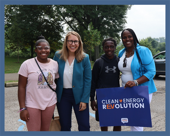 Congresswoman Scholten at Clean Energy REVolution tour