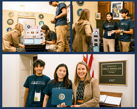 Rep. Scholten with Congressional App Challenge Winners