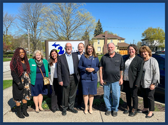 Rep. Scholten Visits Access Health