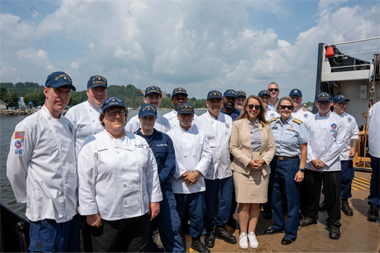 Congresswoman Scholten and USCG Chefs