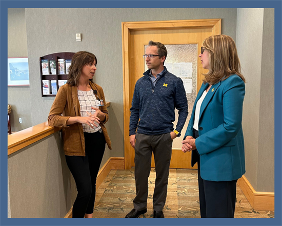 Congresswoman Scholten at Advanced Radiology