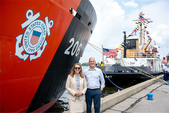 Congresswoman Scholten and Congressman Larsen at the 100th Annual Coast Guard Festival