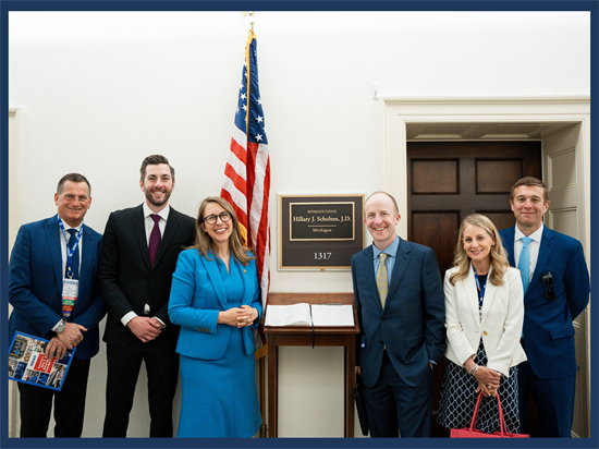 Rep. Scholten with Michigan Beer Distributors