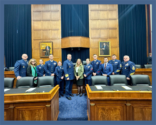 Congresswoman Scholten with Coasties in DC