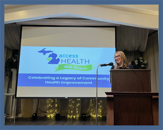 Congresswoman Scholten at Access Health Gala