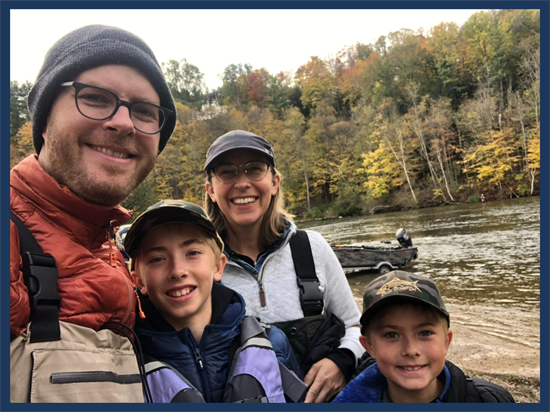 Rep. Scholten Fishing with Family